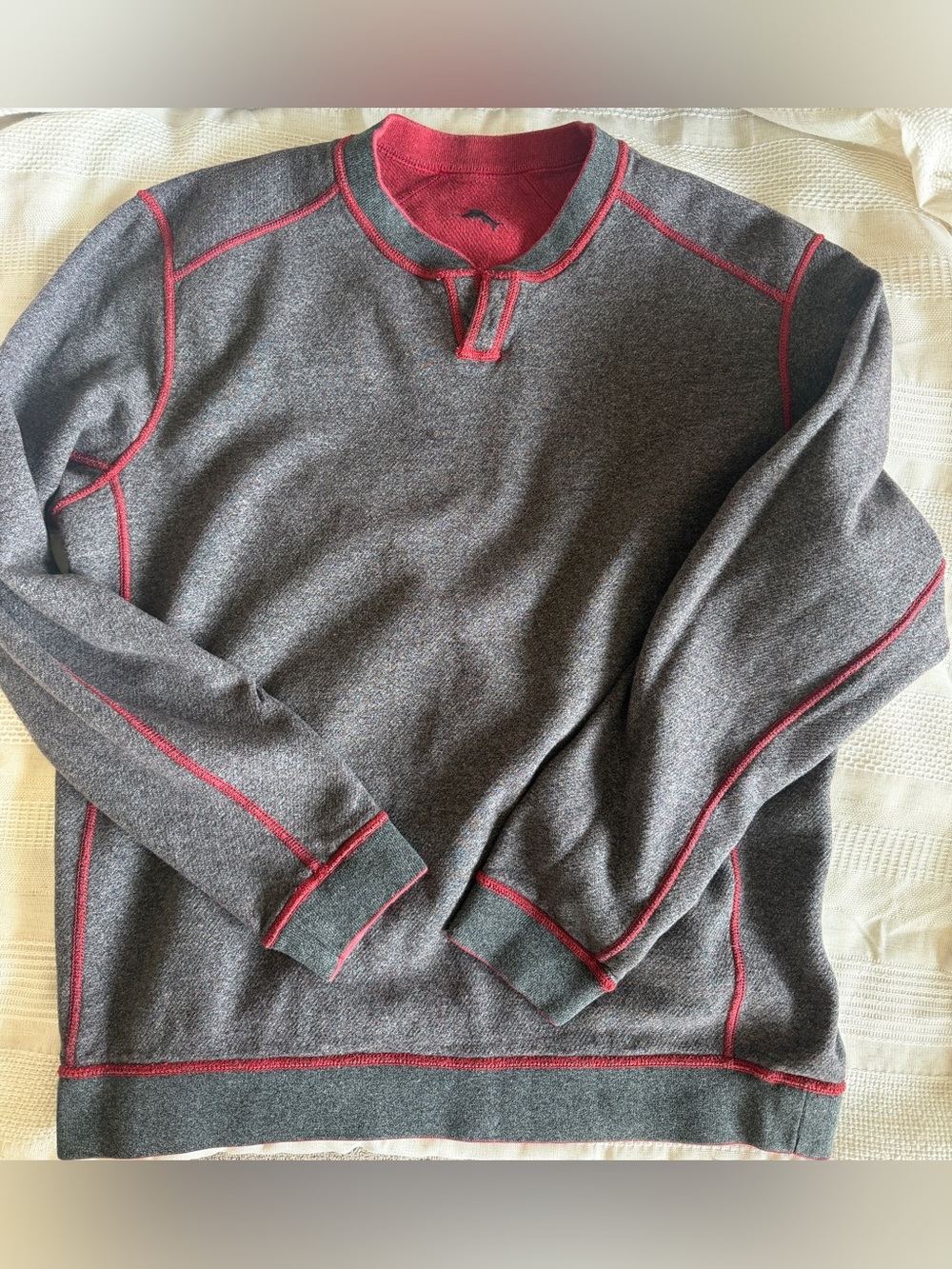 reversible Tommy Bahama sweatshirt/pullover